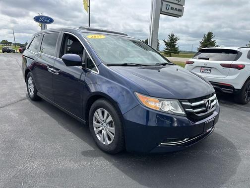 Blue 2017 Honda Odyssey EX-L