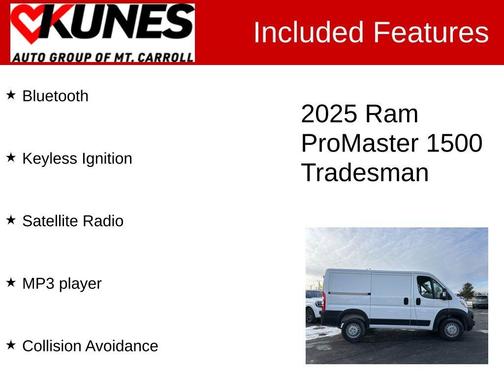 2025 RAM ProMaster 1500 Low Roof