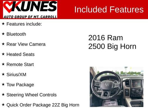 2016 RAM 2500 Big Horn
