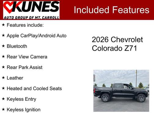 Black 2026 Chevrolet Colorado Z71