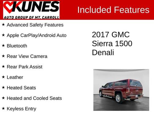 Crimson Red Tintcoat 2017 GMC Sierra 1500 Denali