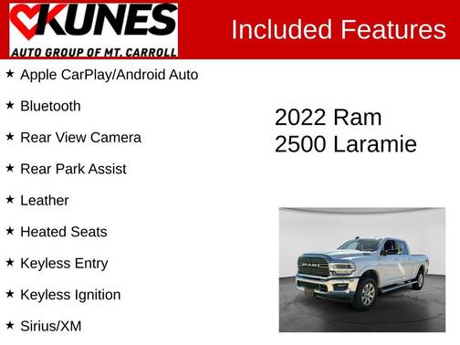 Bright White Clearcoat 2022 RAM 2500 Laramie