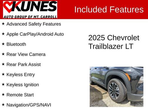 Mosaic Black Metallic 2025 Chevrolet Trailblazer LT