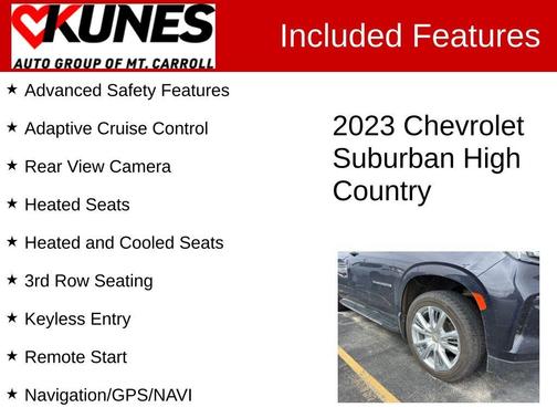 Dark Ash Metallic 2023 Chevrolet Suburban High Country