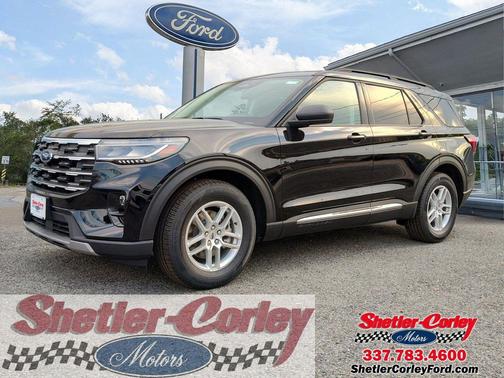 Agate Black Metallic 2025 Ford Explorer Active