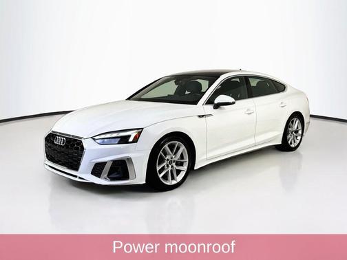 Arkona White 2024 Audi A5 Sportback 45 S line quattro Premium