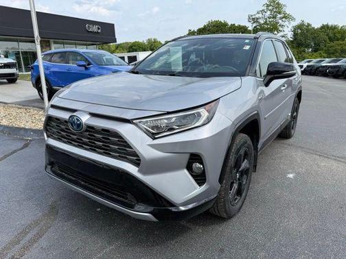 Silver Sky Metallic/Midnight Black Metallic 2021 Toyota RAV4 Hybrid SE