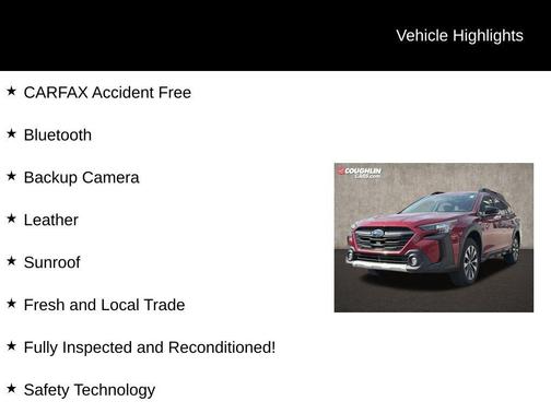 Crimson Red Pearl 2025 Subaru Outback Limited