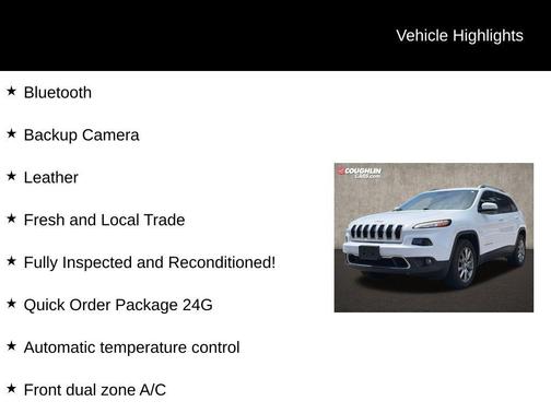 Bright White Clearcoat 2018 Jeep Cherokee Limited