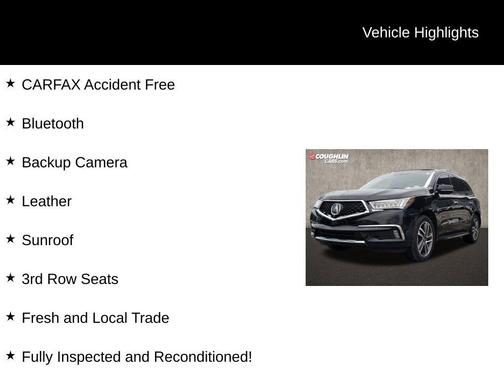 2017 Acura MDX 3.5L w/Advance & Entertainment Pkgs