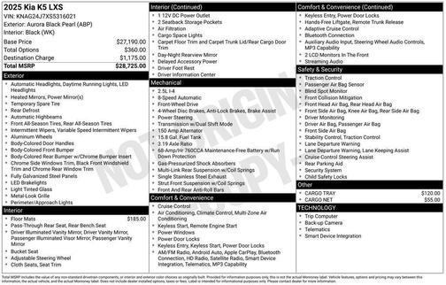 2025 Kia K5 LXS