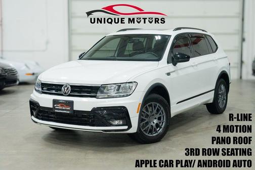 Pure White 2020 Volkswagen Tiguan 2.0T SE R-Line Black 4MOTION