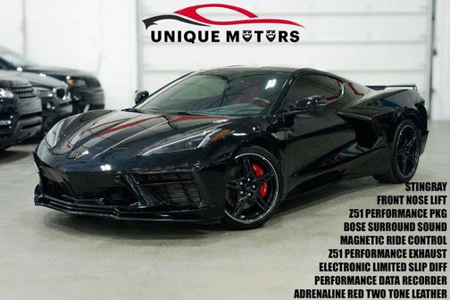 Black 2020 Chevrolet Corvette Stingray w/2LT