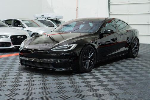 Solid Black 2021 Tesla Model S Plaid