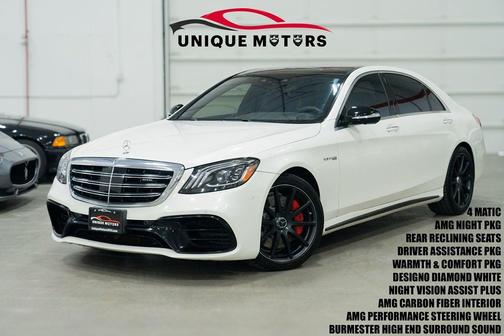 designo Diamond White 2018 Mercedes-Benz AMG S 63 4MATIC