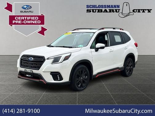 Crystal White Pearl 2023 Subaru Forester Sport