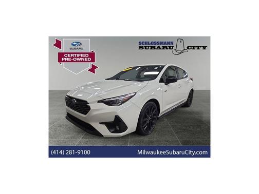 Crystal White Pearl 2024 Subaru Impreza RS