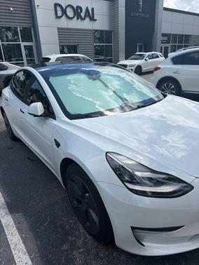 Pearl White Multi 2021 Tesla Model 3 Standard Range Plus