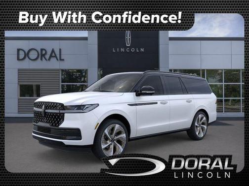 White Metallic 2026 Lincoln Navigator L Black Label