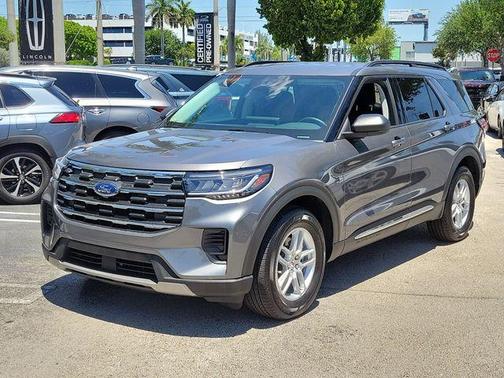 Gray Metallic 2025 Ford Explorer Active