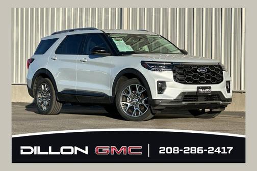 White Metallic 2025 Ford Explorer Platinum