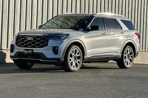 White Metallic 2025 Ford Explorer Platinum