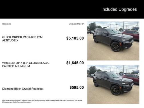 Diamond Black Crystal Pearlcoat 2024 Jeep Grand Cherokee Altitude
