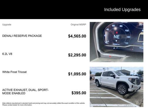 White Frost Tricoat 2024 GMC Sierra 1500 Denali