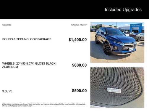 Blue Glow Metallic 2022 Chevrolet Blazer 3LT