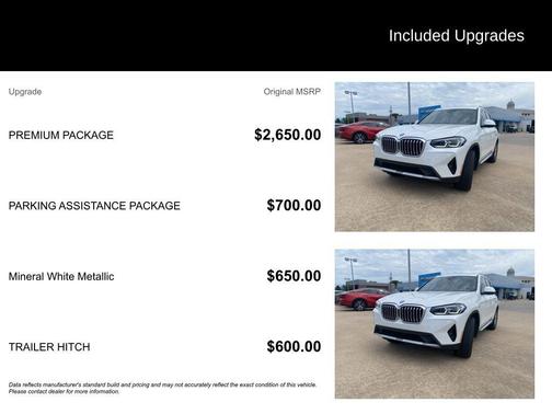 Mineral White Metallic 2023 BMW X3 xDrive30i