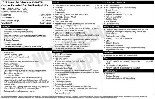 2022 Chevrolet Silverado 1500 Custom