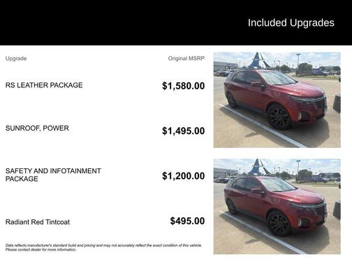 Radiant Red Tintcoat 2023 Chevrolet Equinox FWD RS