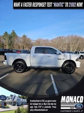 Bright White Clearcoat 2017 RAM 1500 Night Crew Cab 4x4 5'7' Box