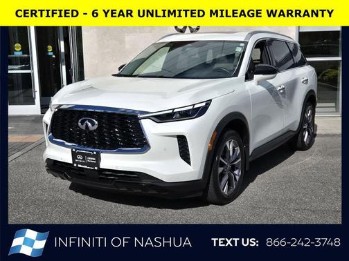 Majestic White 2023 INFINITI QX60 Luxe