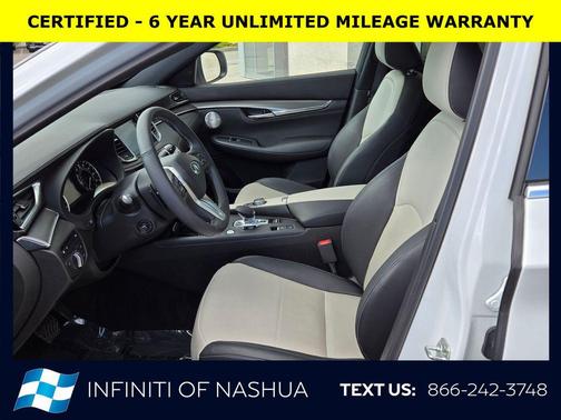 Radiant White 2023 INFINITI QX55 ESSENTIAL