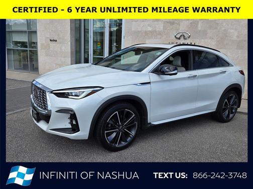 Radiant White 2023 INFINITI QX55 ESSENTIAL