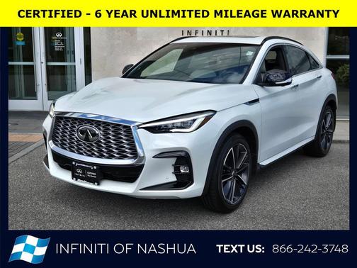 Radiant White 2023 INFINITI QX55 ESSENTIAL