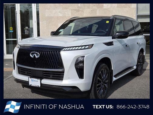 Radiant White/Black Obsidian 2026 INFINITI QX80 AUTOGRAPH AWD