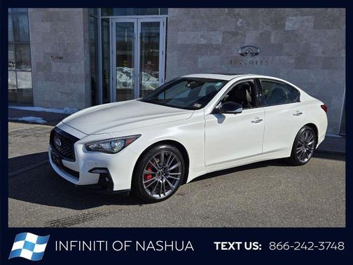 Majestic White 2024 INFINITI Q50 3.0t RED SPORT 400