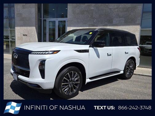 Radiant White/Black Obsidian 2026 INFINITI QX80 AUTOGRAPH AWD