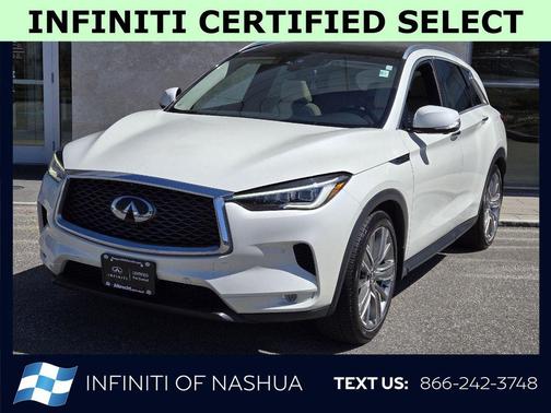 Majestic White 2020 INFINITI QX50 SENSORY AWD