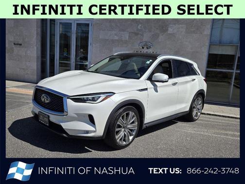 Majestic White 2020 INFINITI QX50 SENSORY AWD