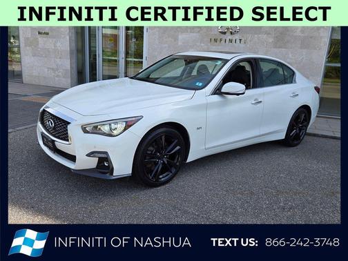 Pure White 2019 INFINITI Q50 3.0t Signature Edition