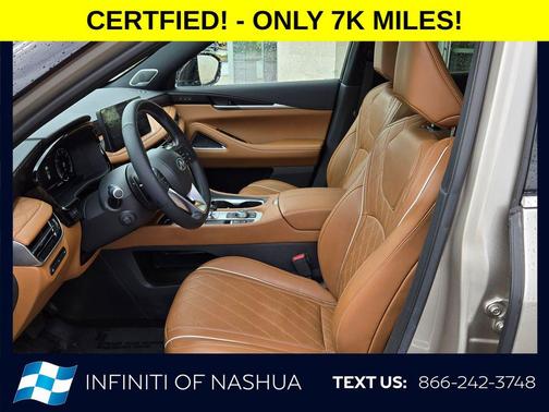 Warm Titanium/Black Obsidian 2024 INFINITI QX60 AUTOGRAPH