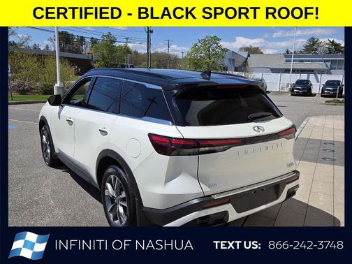 Majestic White 2023 INFINITI QX60 Luxe