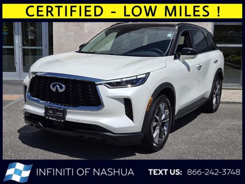 Majestic White 2023 INFINITI QX60 Luxe