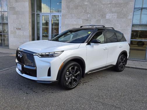 Radiant White/Black Obsidian 2026 INFINITI QX60 AUTOGRAPH