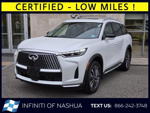 Radiant White 2026 INFINITI QX60 LUXE AWD