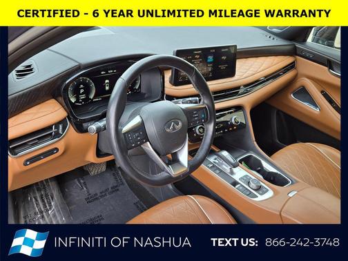 Moonbow Blue/Black Obsidian 2023 INFINITI QX60 AUTOGRAPH