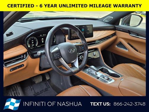 Moonbow Blue/Black Obsidian 2023 INFINITI QX60 AUTOGRAPH